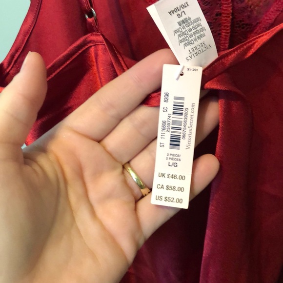 Victoria’s Secret Camisole Top Red/Red Lace NWT - Picture 5 of 10